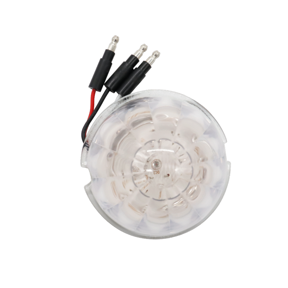 17 LED Dual Function Watermelon Cab Light - Amber LED/Clear Lens