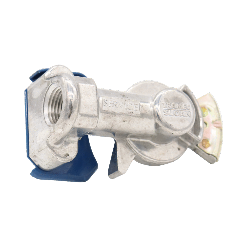 Anodized Standard Gladhand, Service, Rubber Seal w/ Filter, Riveted Wear Plate